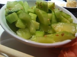 Cucumber Salad at Oceano