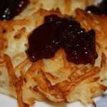 Potato Pancakes with Grape Jelly