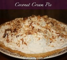 Coconut Cream Pie Recipe – Dish Ditty