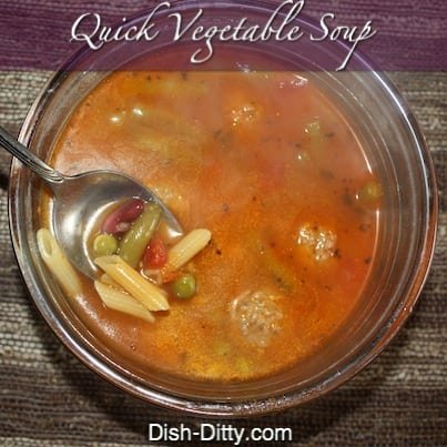 Quick Vegetable Meatball Soup