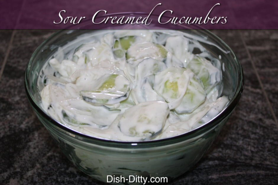 Cherris Sour Creamed Cucumbers Recipe Dish Ditty 7184