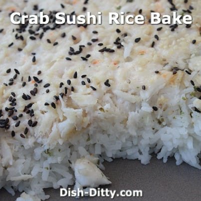 Crab Sushi Rice Bake