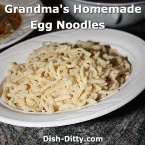 Homemade egg noodles