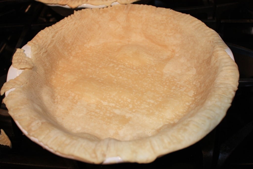 Pie crust not blind-baked