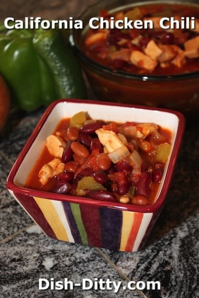 Judy's California Chicken Chili by Dish Ditty Recipes