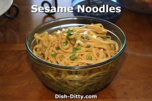 Sesame Noodles by Dish Ditty Recipes