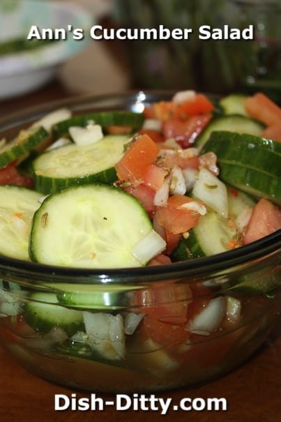 Ann's Cucumber Salad by Dish Ditty Recipes