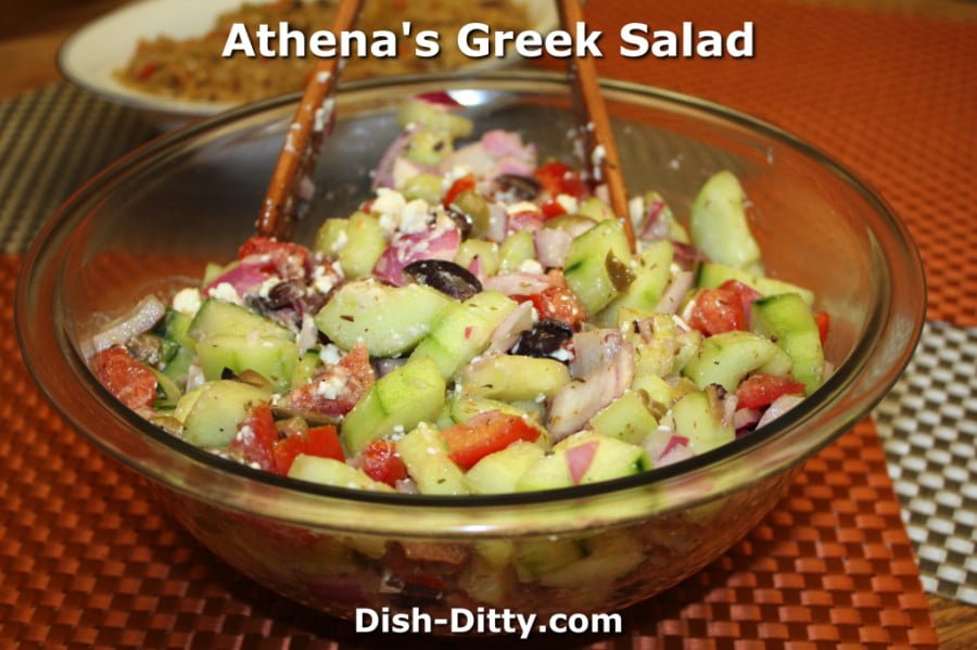 Athena&amp;#39;s Greek Salad Recipe - Dish Ditty