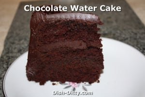 Chocolate Water Cake by Dish Ditty Recipes