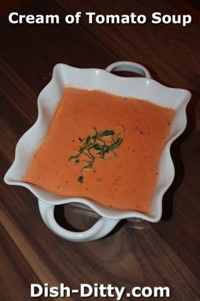 Cream of Tomato Soup by Dish Ditty Recipes