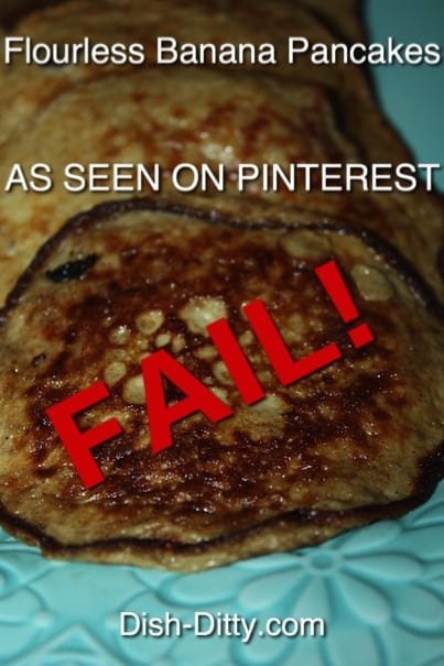 Flourless Banana Pancakes - As Seen On Pinterest FAIL!