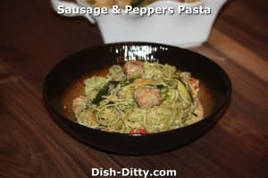 Sausage & Peppers Pasta by Dish Ditty Recipes