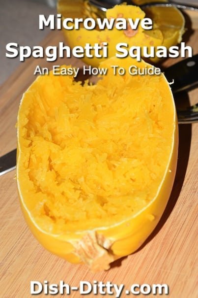 How to Microwave Spaghetti Squash by Dish Ditty Recipes