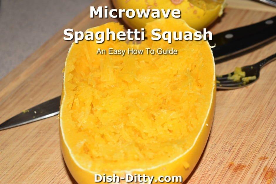 How to Microwave Spaghetti Squash - Dish Ditty