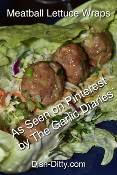 Thai Meatball Lettuce Wraps As Seen on Pinterest!