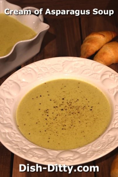 Cream of Asparagus Soup by Dish Ditty Recipes