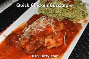 Quick Chicken Cacciatore by Dish Ditty Recipes