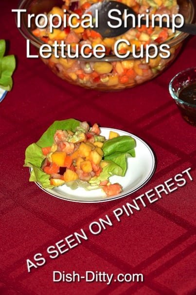 Tropical Shrimp Lettuce Cups (As Seen On Pinterest) by Dish Ditty Recipes