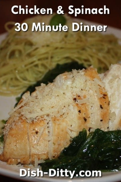 30 Minute Chicken & Spinach Dinner Recipe by Dish Ditty Recipes