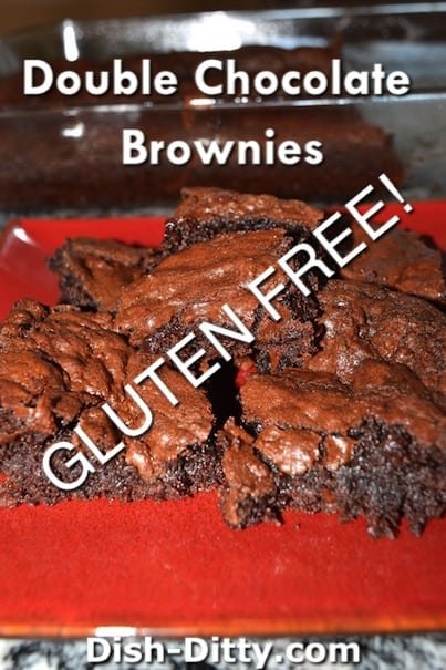 Double Chocolate Gluten Free Brownies by Dish Ditty Recipes