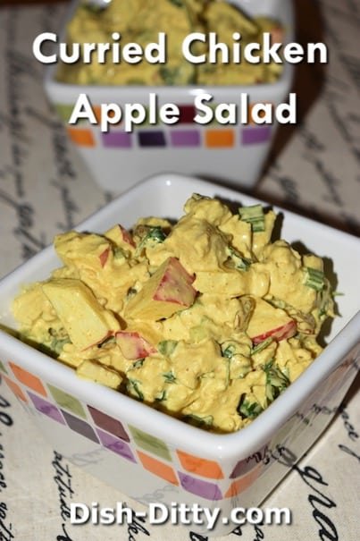 Curried Chicken Apple Salad Recipe by Dish Ditty Recipes