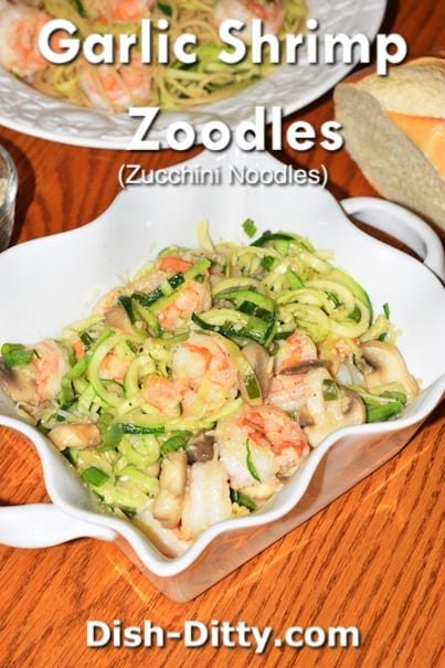 Garlic Shrimp Zoodles Recipe by Dish Ditty Recipes