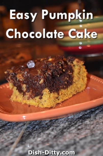 Easy Pumpkin Chocolate Cake Recipe by Dish Ditty Recipes