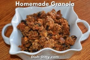 Homemade Granola Recipe by Dish Ditty Recipes