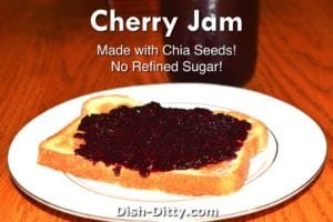 Cherry Chia Jam Recipe by Dish Ditty Recipes