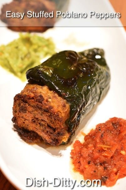 Easy Stuffed Poblano Peppers Recipe by Dish Ditty Recipes