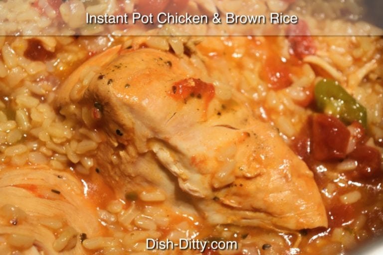 Instant Pot Chicken & Brown Rice Recipe by Dish Ditty Recipes