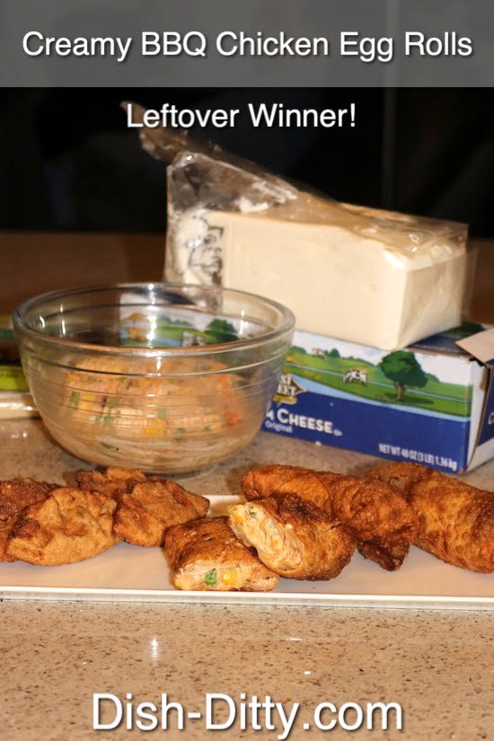 Creamy BBQ Chicken Eggrolls Recipe by Dish Ditty