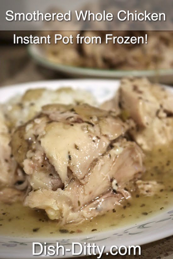 Instant Pot Smothered Whole Chicken Recipe by Dish Ditty Recipes
