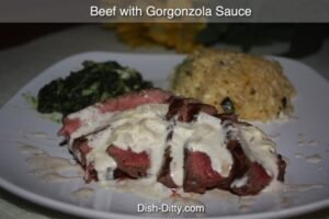 Beef Tenderloin with Gorgonzola Sauce