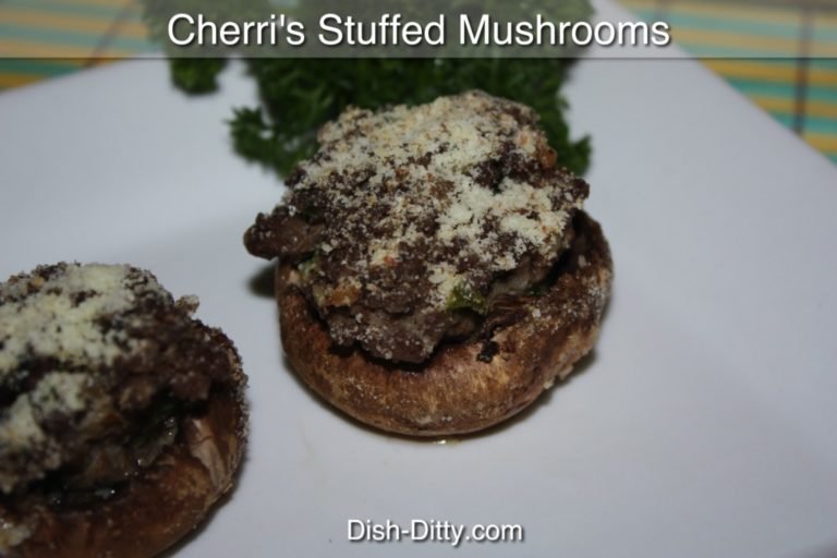 Cherri's Stuffed Mushrooms Recipe by Dish Ditty Recipes