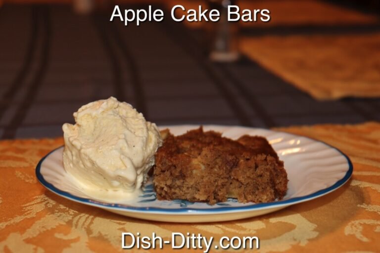 Apple Cake Bars Recipe by Dish Ditty Recipes