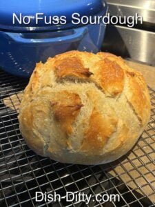 No Fuss Sourdough Bread by Dish Ditty Recipes